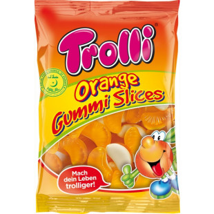 Trolli Orange Gummi Slices Halal
